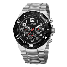 August Steiner Black Dial Men's Watch AS8161SSB