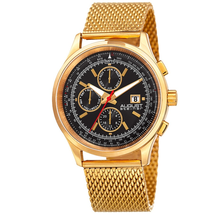 August Steiner Black Dial Men's Watch AS8194YGB