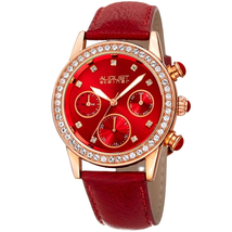 August Steiner Red Dial Ladies Watch AS8236RD