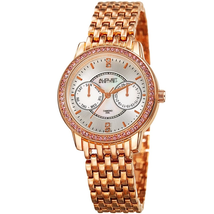 August Steiner Silver-tone Dial Ladies Watch AS8228RG