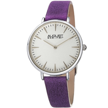 August Steiner White Dial Ladies Watch AS8187PU