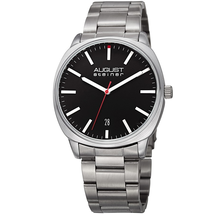 August Steiner Black Dial Men's Watch AS8237SSB