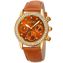 August Steiner Brown Dial Ladies Watch AS8236TN