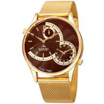 August Steiner Brown Dial Men's Watch AS8168YGBR