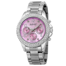 August Steiner Diamond Pink Dial Ladies Watch AS8136LP