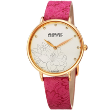 August Steiner Diamond Silver-tone Dial Ladies Watch AS8242PK