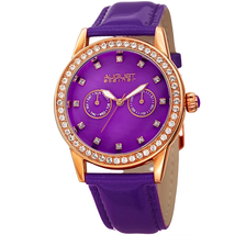 August Steiner Purple Dial Ladies Watch AS8234PU