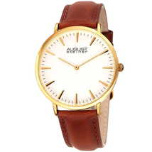 August Steiner White Dial Ladies Watch AS8247YGBR