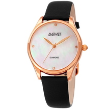 August Steiner White Dial Ladies Watch AS8254BK