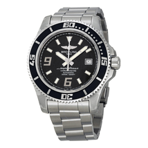 Breitling Superocean 44 Black Dial Stainless Steel Automatic Men's Watch A1739102-BA77SS A1739102-BA77-162A