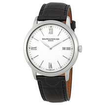 Baume et Mercier Classima White Dial 42mm Men's Watch 10414