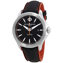 Baume et Mercier Clifton Quartz Black Dial Men's Watch 10411