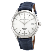 Baume et Mercier Clifton Baumatic Automatic White Dial Men's Watch 10398