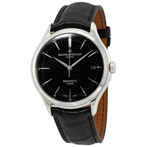 Baume et Mercier Clifton Baumatic Automatic Black Dial Men's Watch 10399