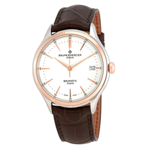 Baume et Mercier Clifton Baumatic Automatic White Dial Men's Watch 10401