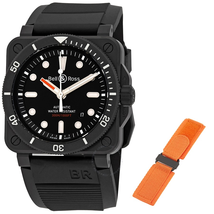Bell and Ross Automatic Black Dial Men's Watch BR0392-D-BL-CE/SRB