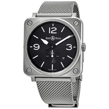 Bell and Ross Quartz Black Dial Men's Watch BRS-BLC-ST/SST