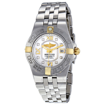 Breitling Galactic 30 Mother Of Pearl Diamond Dial Ladies Watch B1340L2-A680SS