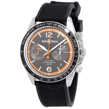 Bell and Ross Garde Cotes Grey Dial Automatic Men's Chronohraph Watch BRV294-ORA-ST/SRB