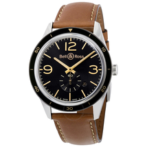 Bell and Ross Bell And Ross Heritage Automatic Black Dial Men's Watch RBRV123-GH-ST-SCA BRV123-GH-ST/SCA
