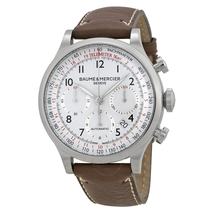 Baume et Mercier Baume and Mercier Capeland White Dial Chronograph Men's Watch 10000