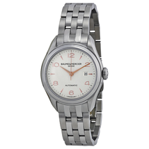 Baume et Mercier Baume and Mercier Clifton Automatic Silver Dial Ladies Watch 10150 A10150