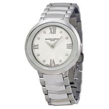 Baume et Mercier Promesse Mother of Pearl Dial Diamond 34mm Ladies Watch 10178 MOA10178