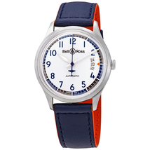 Bell and Ross Vintage Racing Bird Limited Edition Automatic White Dial Men's Watch BRV192-BB-ST/SCA