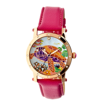 Bertha Chelsea Turtle Mother of Pearl Dial Pink Leather Strap Ladies Watch BR4904