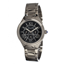 Bertha Rachel Multi-Function Black Dial Stainless Steel Ladies Watch BR1402