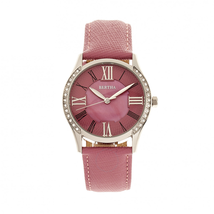 Bertha Sadie Crystal Pink Dial Ladies Watch BR8402