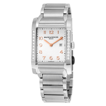 Baume et Mercier Baume and Mercier Hampton Silver Dial Diamond Ladies Watch A10023