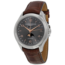 Baume et Mercier Clifton Grey Dial Brown Leather Men's Watch MO A10213