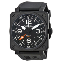 Bell and Ross Aviation GMT Automatic Black Dial 46MM Men's Watch BR-01-93-GMT BR-01-93 GMT