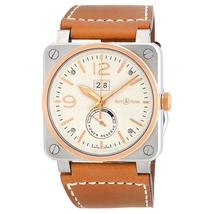 Bell and Ross Aviation Automatic Opaline Dial Men's Watch BR0390-BICOLOR