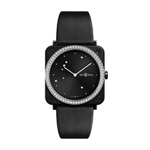 Bell and Ross Black Diamond Eagle Quartz Black Dial Ladies Watch BRS-EBL-CE-LGD/SCA BRS-EBL-CE-LGD/SCA