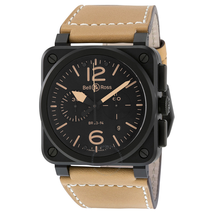 Bell and Ross Instrument Heritage Black Dial Chronograph Automatic 42MM Men's Watch BR-03-94-HERITAGE BR0394 HERITAGE