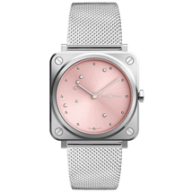 Bell and Ross Pink Diamond Eagle Quartz Pink Dial Ladies Watch BRS-EP-ST/SST BRS-EP-ST/SST