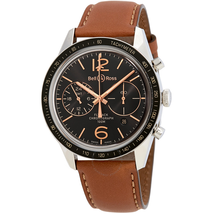 Bell and Ross Vintage Automatic Chronograph GMT & Flyback Men's Watch BRV126-FLY-GMT/SCA