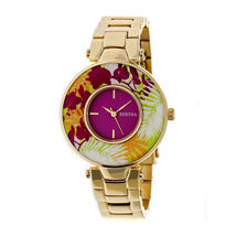 Bertha Elizabeth Red Dial Ladies Watch BR6602