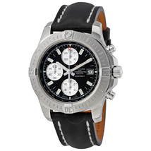 Breitling Colt Chronograph Automatic Black Dial Black Leather Men's Watch A1338811/BD83BKLT A1338811-BD83-435X-A20BA