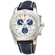 Breitling Colt Chronograph Silver Dial Blue Leather Men's Watch A7338811-G790-112X-A2D.1