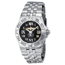 Breitling Galactic 30 Black Dial Stainless Steel Ladies Watch A71340L2-B950SS