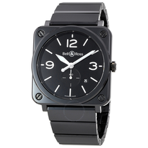 Bell and Ross Black Dial Black Ceramic Unisex Watch BRS-BL-CER BRS-BL-CERAMIC/SCE