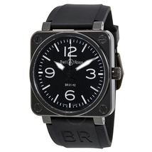 Bell and Ross BR 01 Instrument Automatic Black Dial Men's Watch BR0192-BL-CER-SRB BR0192-BL-CER/SRB