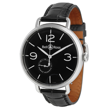 Bell and Ross Reserve De Marche Automatic Black Leather Men's Watch BRWW197BLST BRWW197-BL-ST/SCR