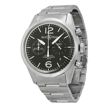 Bell and Ross Vintage Original Men's Watch BR126-ORIG-BLK-SS