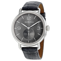 Bell and Ross WW1 Argentium Automatic Grey Dial Men's Watch BRWW1-ME-AG-RU/S