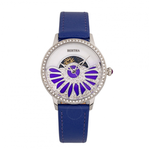 Bertha Adaline Crystal White Mother of Pearl Dial Ladies Watch BR8203