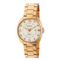Bertha Amelia Crystal Silver Dial Ladies Watch BR6303